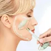 Draagbare Praktische 100% Jade Facial Massager Roller Face Lift Anti Rimpel Gezichtsontspanning Lift Afslanken Wiel Schoonheid Stick