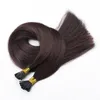 ELIBESS BRAND100 Human Remy Hair Extensions I Tip Włosy 0 5G S100G 200 STRANDS 14 16 18 20 22 24 cala prosta