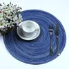 Insulation Placemats Colorful Round Place mats for Kitchen Dining Table Heat Insulation Non-Slip Washable Place Mat