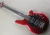 Real POS Säljer högkvalitativ aktiv pickup -musikman Bongo Red 4 String Music Man Electric Bass Guitar7559544