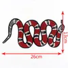 New arrival Snake Peony Pattern Embroidered Applique Patches Decoration Sew on For DIY Red Flower Patches free ship