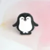 Qihe sieraden broches pins pinguïn panda dier broches rugzak hoed kraag badges dier pins pinguïn sieraden