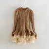 3 to 8 yrss Girls Pullover sweater, baby children spring/fall/winter tutu fashion clothes, kids boutique clothing, R1BB509TS-01