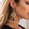 baroque earrings cross