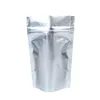 8.5x13cm (3.3x5.1 ") or rose vert encoche larme métallique Mylar fermeture à glissière aluminium aluminium stand sac d'emballage ziplock