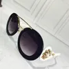 PD 135 Fashion Luxury Sunglasses Round Shape UV Protection Big Face Retro Vintage Summer Style Women Brand Designer Full Fram Come With Case