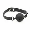 5 Colors 3 Sizes Creative BDSM Bondage Toys Open Mouth Silicone Ball Gag With Holes Leather Strap Slave Erotic Restraints Sex Toys9733588