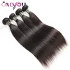 Onlyou Hair Products 10a Grade Cheveux vierges Raides Bundles de cheveux humains 3/4/5/6 Pecs Non transformés Raides Remy Extensions de tissage de cheveux humains