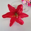 100pcs 8Colors available 13cm/5.1" Artificial Silk Tiger Lily Heads Lifelike Flower Head For DIY Wedding Party Home Decor