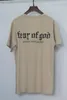 Furcht Gott T-Shirt Männer-Frauen-Baumwoll FOG Justin Bieber Kleidung Fearofgod t-shirts Nomad Top Tees Mode Fear Of God-T-Shirt