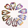 1Pack(10/12PCS)Print Geometric Hair Clips Barrettes Girls Cute Hairpins Colorful Headbands For Kids Hairgrips Hair Accessories