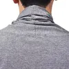 Adam Sonbahar Rahat Hırka Asimetrik Katı Renk Wrap Ceket Dış Giyim Ince Erkek Palto Açık Dikiş H9