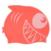 Cuffia da nuoto in silicone XinHang Cartoon Fish Shark Pattern Design liscio, non tossico e inodore, comodo per il nuoto