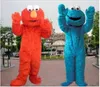2018 Högkvalitativ Vuxen Storlek Röd Blå Biscuit Street Mascot Kostym Party Kostymer Chirstmas Fancy Dress Costume Mascot Drop Shipping