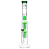 Caveohs classico vetro bong 19 'alto' alto "spazzolato verde speranza" perc dome dome tubo