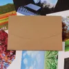 Kraft Paper Postcard Buste Photo Package Case Gift Box Brown Balck White Cardboard Photo Packaging Box