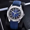 4 color Nautilus Stainless steel 5167A Automatic Movement Mens Watch Rubber Band Mens Wristwatches Transparence Back