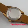 Wristwatches 41mm Coffee Sterial Dial Gold Marks PVD Case Sapphire Glass MIYOTA Automatic Men's Watch217x