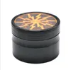 Four layer smoke grinder aluminum alloy cigarette cutter grinder manual metal smoke grinder