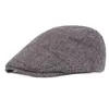 Automne hiver laine feutre hommes gavroche chapeau plat lierre Gatsby casquette chaud mâle bérets vieil homme chaud casquette à pointe décontracté avant Hats267g