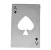 Outdoor EDC Tool tragbarer Poker -Form Edelstahlöffner Kreditkarten Größe für Brieftaschenstangen -Werkzeuge Camping Wanderung 9193961