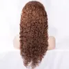 #30 Indian Human Human Human Lace Front Wigs com cabelos de bebê PRECUDED WATER WAGA WIG para mulheres negras