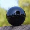 Quartz Black Obsidian Magic Crystal Glass Healing Ball Sphere Craft Feng Shui Crystals Förstora POGRAPI BALLS198E3867272