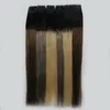 Rak 40st per paket Ombre Balayage Hot Sale Color # 1B # 613 Blond Real Human Hair Extensons 40pcs Blond Remy Tape In Hair