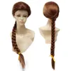 Long Straight Cosplay Hair Wigs Heat Resistant Synthetic Wig None Lace Wig for Black Women Braided Box Braids