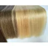 Лента для наращивания человеческих волос 100% Remy, необработанная, может быть отбелена и окрашена, двойное утопление, толстое дно, 27 цветов на выбор, 40 шт., 100 г/упак.