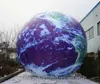 6m nadmuchiwana planeta Ziemia LED Globe nadmuchiwa gigantyczny zawyżony świat