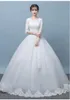 Real Photo Vintage Lace Up Ball Suknie Ślubne 2018 Dostosowany Plus Size Bridal Suknie Ślubne Darmowa Wysyłka