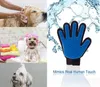 Pet Hair Glove Comb Comb Comb Cat verzorging en reinigingshandschoen Deshedding Hair Removal Dog Borstel Bevorderde bloedcirculatie3294124