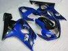 7Gifts Faring Kit voor Suzuki GSXR600 GSXR750 04 05 K4 Aftermarket GSX-R600 / 750 2004 2005 Blue Black Backings Set ME11