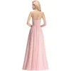 Sexiga riktiga bilder rosa 2019 nya ankomst billiga brudtärna klänningar Spaghetti remsor Backless Wedding Guest Prom Evening Wear Dress Bm0046