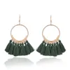 Mode Bohème Ethnique À Franges Gland Boucles D'oreilles Pour Les Femmes D'or Rond Cercle Anneau Dangle Suspendu Boucles D'oreilles Bijoux Accessoire 20 paires