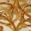 Metalen goud verzilverd kandelaars 5-armen met kristallen 65x33cm pijler kandelaar voor bruiloft portavelas kandelaar tafel decoratie