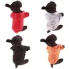 Hurtownie Casual Fleece Ubrania Zwierzęta Bluza Kapturem Małe Odzież Dog Solidna Kot Produkty Przycisk Odzież Puppy Płaszcz Free Dropshipping