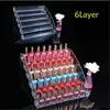 lovely Wholesales 2018 Free shipping Acrylic Nail Polish Holder Display Makeup Stand Organizer Storage Clear Rack