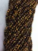 144 pièces / lot de perles en pierre naturelle de 8 mm, œil de tigre jaune, perles rondes en vrac pour la fabrication de bijoux à faire soi-même, 268z