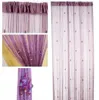 Modern Blackout Curtains for Living Room with Glass Bead Door String Curtain White Black Coffee Window Drapes Decoration264U