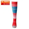 R-Bao Kids Feldive Striped Socks Outdoor Sport Bawełna Wygodne dziecko Nastolatki Sccoer Skarpety Miękkie Oddychające Skarpety Basketalne Kolano Kolano