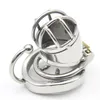 2 Styles Stainless Steel Super Small Male Chastity device Adult Cock Cage With Anti-off Penis Ring Bondage BDSM Sex Toys for men