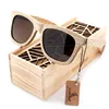 BOBO BIRD Neue Mode Handgemachte Holz Holz Sonnenbrille Nettes Design für Männer Frauen gafas de sol Steampunk Coole Sonnenbrille BS04