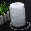 99 Pés / 30 Metros Clear Garland Diamante Strand Pendurado Cristal Acrílico Bead Curtain Chains Partido Árvore Do Casamento Peça Central Decoração