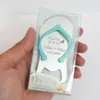 100 Pcs Personalizado Favor Do Casamento E Presente Lembranças De Casamento Personalizados Para Os Convidados Flip-Flop Abridor De Garrafas de Presente + Caixa / Saco De Organza, logotipo Do Engrave