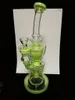 2020 USA FTK importation vert clair bangs en verre épais tore et Klein fumer des conduites d'eau Fab oeuf trous 14.4mm joint hitman bong en verre à bulles