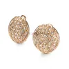 Yourefs 6 par Set Round Zircon Ear Clip Earrings Fashion Jewelry 18K Gold Plated Woman Jubileum Julgåva2210