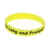 100PCS Live Long and Prosper Silicone Bracelet Perfect To Use In Any Benefits Gift for Festival