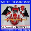 Body For YAMAHA factory blue hot YZF 1000 YZF R 1 YZF-1000 YZFR1 00 01 Frame 236HM.3 YZF-R1 00 01 Bodywork YZF1000 YZF R1 2000 2001 Fairing